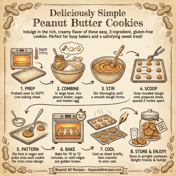 Deliciously Simple Peanut Butter Cookies instructions