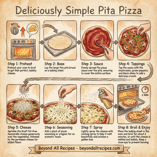 Deliciously Simple Pita Pizza instructions