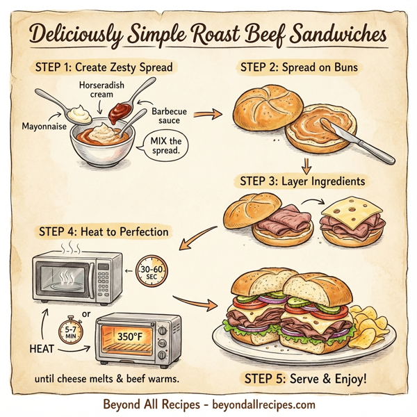 Deliciously Simple Roast Beef Sandwiches instructions