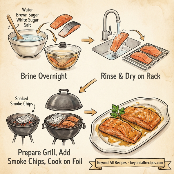 Deliciously Smoky Grilled Salmon Fillets instructions
