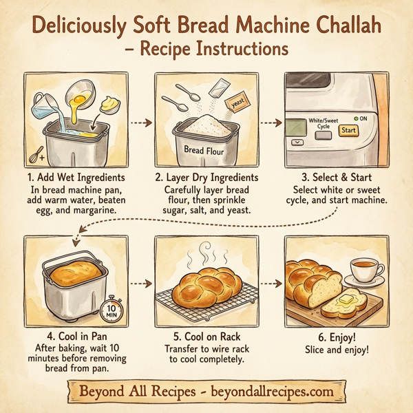 Deliciously Soft Bread Machine Challah instructions