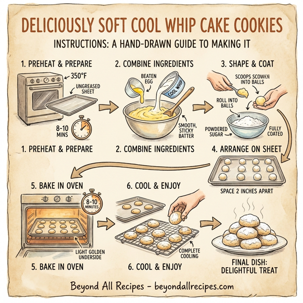 Deliciously Soft Cool Whip Cake Cookies instructions