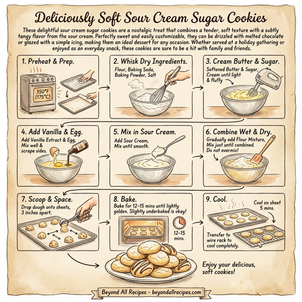 Deliciously Soft Sour Cream Sugar Cookies instructions