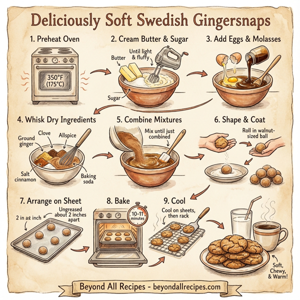 Deliciously Soft Swedish Gingersnaps instructions