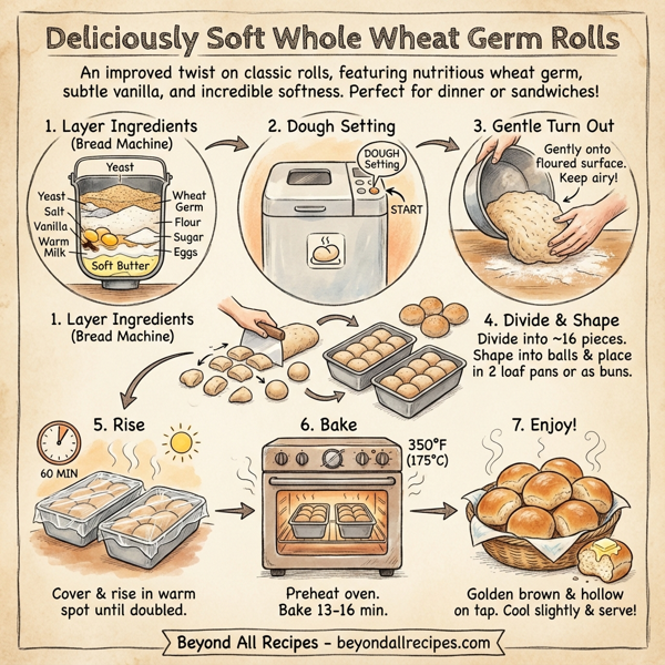 Deliciously Soft Whole Wheat Germ Rolls instructions