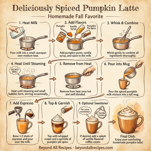 Deliciously Spiced Pumpkin Latte instructions