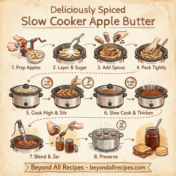 Deliciously Spiced Slow Cooker Apple Butter instructions
