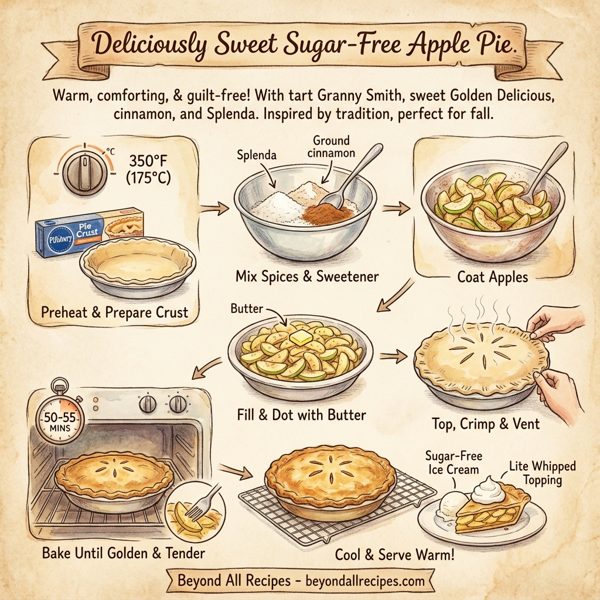 Deliciously Sweet Sugar-Free Apple Pie instructions
