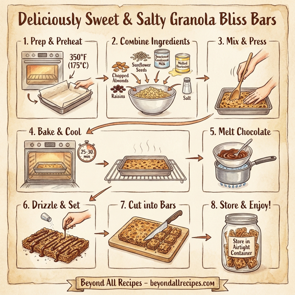 Deliciously Sweet & Salty Granola Bliss Bars instructions