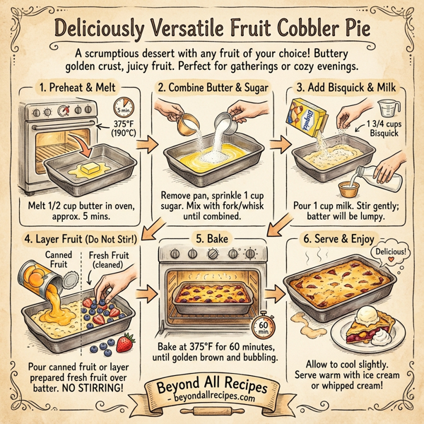 Deliciously Versatile Fruit Cobbler Pie instructions