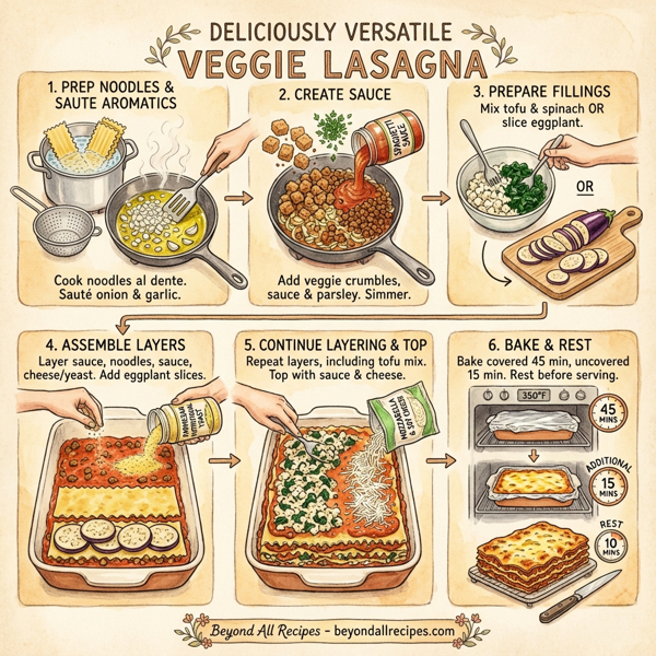 Deliciously Versatile Veggie Lasagna instructions