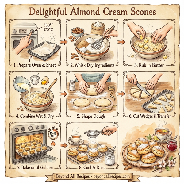 Delightful Almond Cream Scones instructions