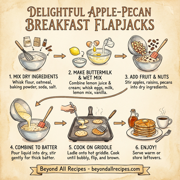 Delightful Apple-Pecan Breakfast Flapjacks instructions