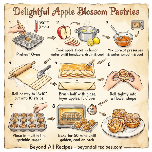 Delightful Apple Blossom Pastries instructions