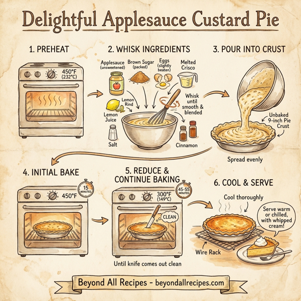 Delightful Applesauce Custard Pie instructions