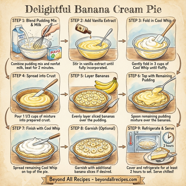 Delightful Banana Cream Pie instructions