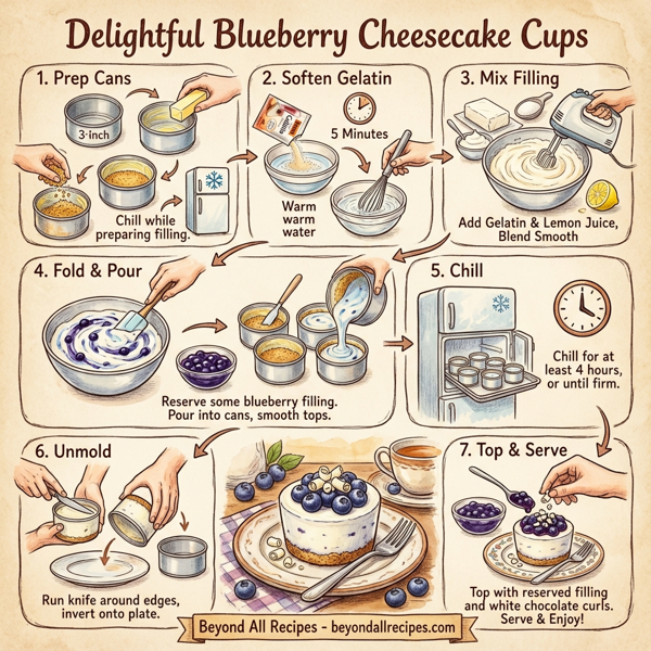 Delightful Blueberry Cheesecake Cups instructions