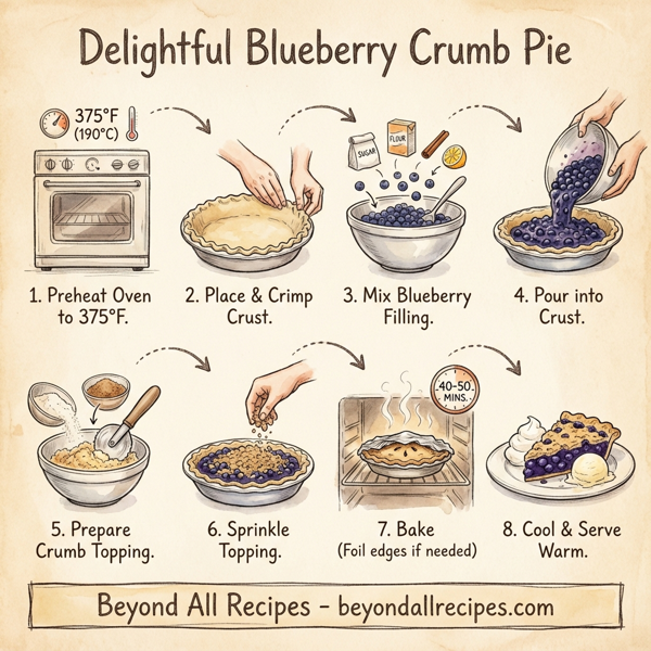 Delightful Blueberry Crumb Pie instructions