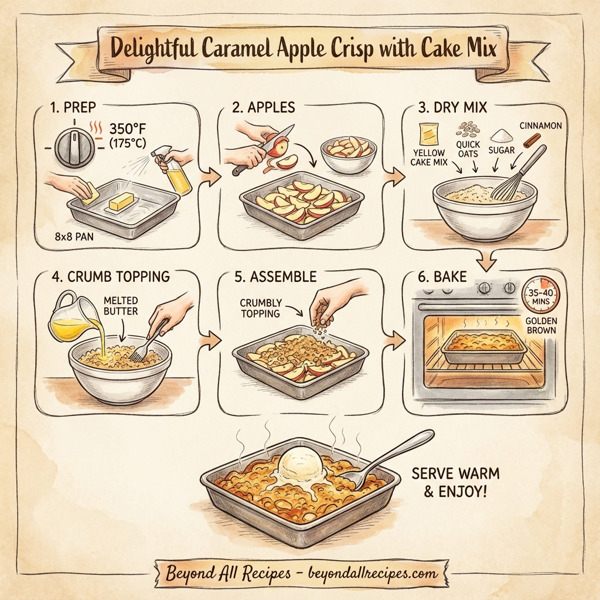 Delightful Caramel Apple Crisp with Cake Mix instructions
