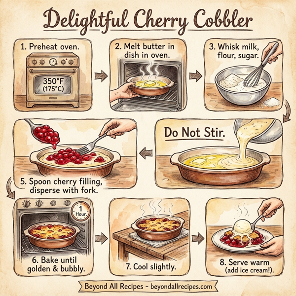 Delightful Cherry Cobbler instructions