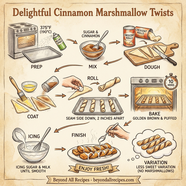 Delightful Cinnamon Marshmallow Twists instructions