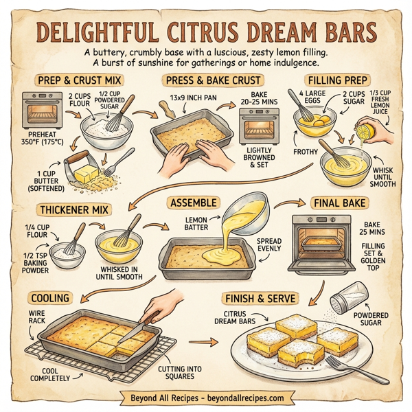 Delightful Citrus Dream Bars instructions