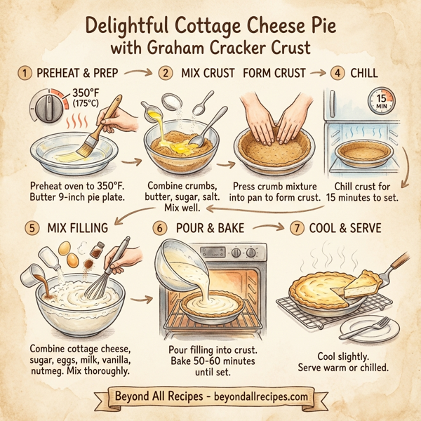 Delightful Cottage Cheese Pie with Graham Cracker Crust instructions