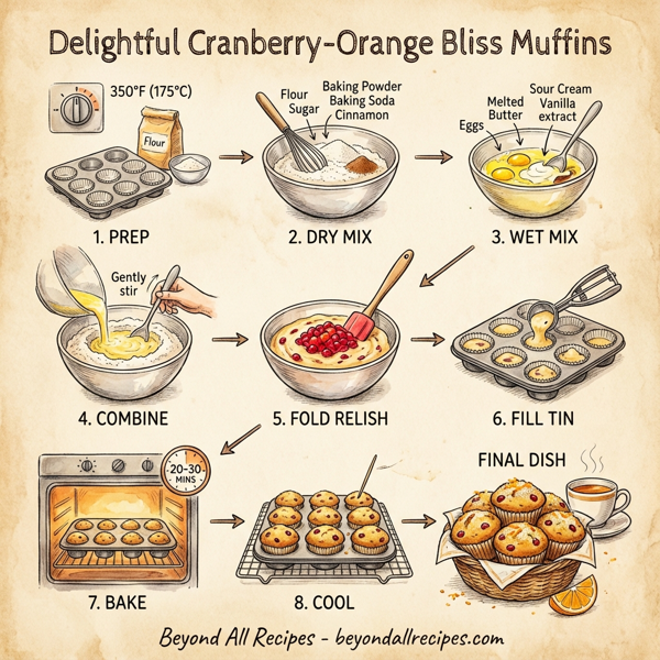 Delightful Cranberry-Orange Bliss Muffins instructions