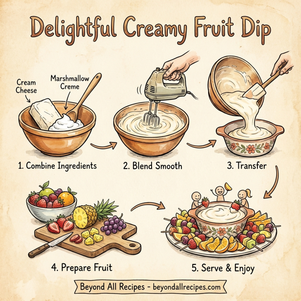 Delightful Creamy Fruit Dip instructions