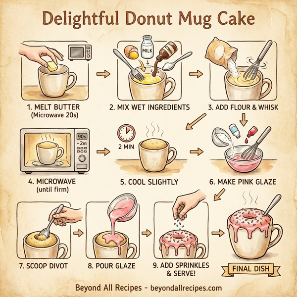 Delightful Donut Mug Cake instructions