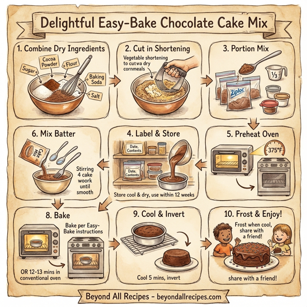 Delightful Easy-Bake Chocolate Cake Mix instructions