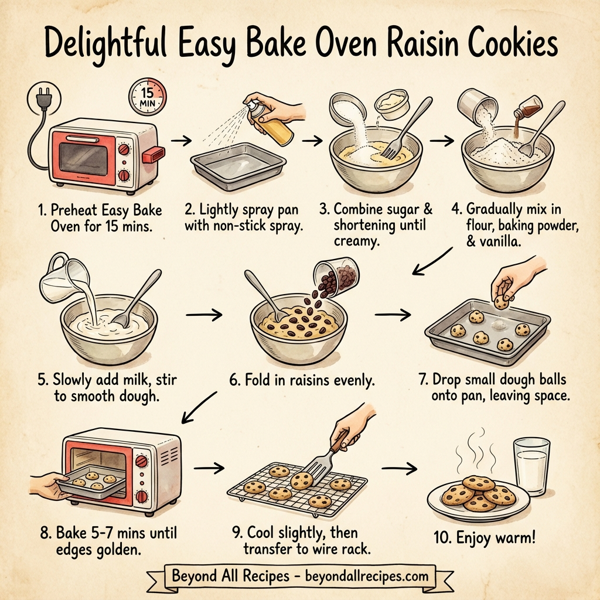 Delightful Easy Bake Oven Raisin Cookies instructions