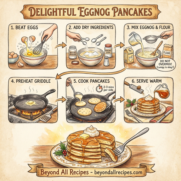 Delightful Eggnog Pancakes instructions