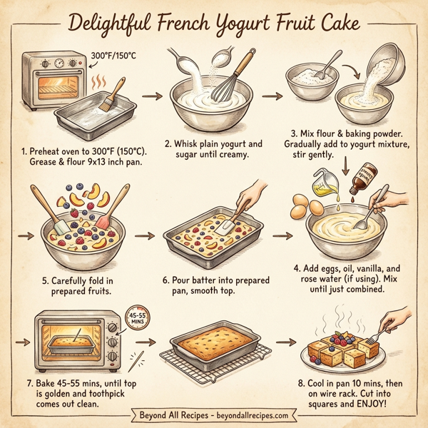 Delightful French Yogurt Fruit Cake instructions