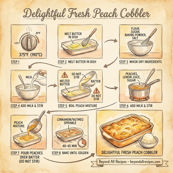 Delightful Fresh Peach Cobbler instructions