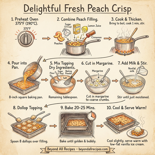 Delightful Fresh Peach Crisp instructions