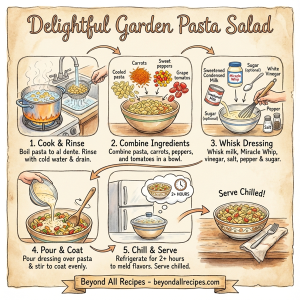 Delightful Garden Pasta Salad instructions