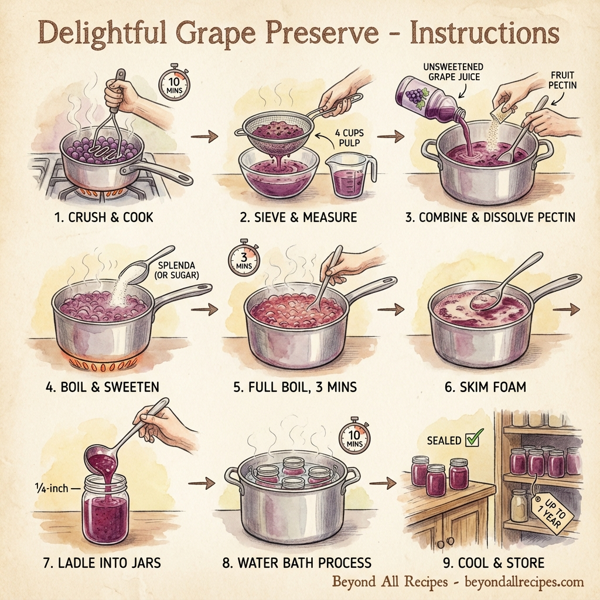 Delightful Grape Preserve instructions