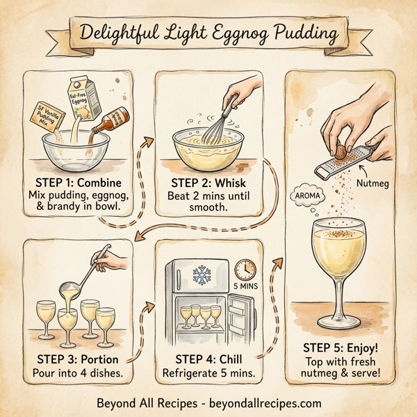 Delightful Light Eggnog Pudding instructions
