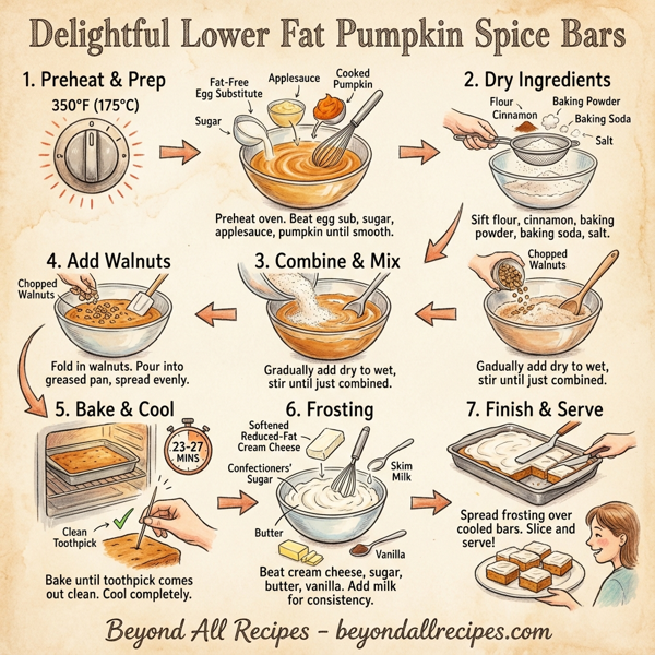 Delightful Lower Fat Pumpkin Spice Bars instructions