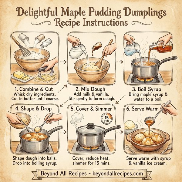 Delightful Maple Pudding Dumplings instructions