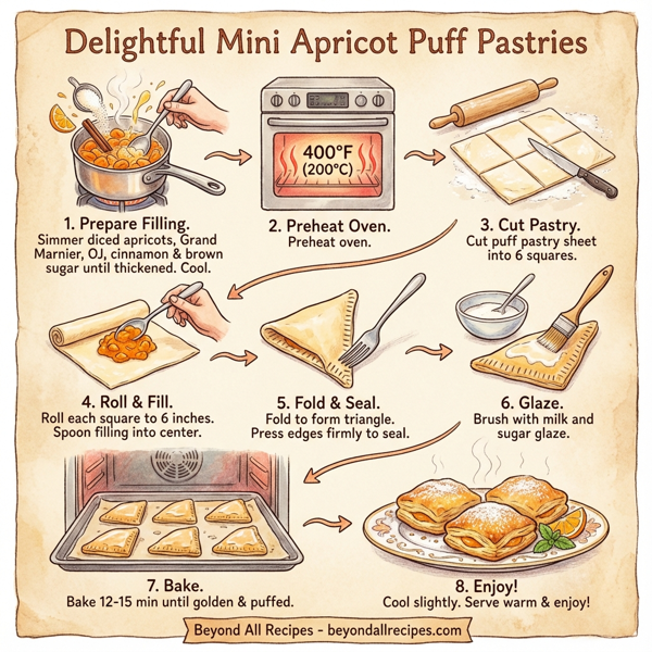 Delightful Mini Apricot Puff Pastries instructions