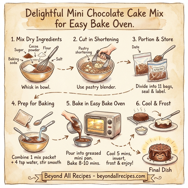 Delightful Mini Chocolate Cake Mix for Easy Bake Oven instructions