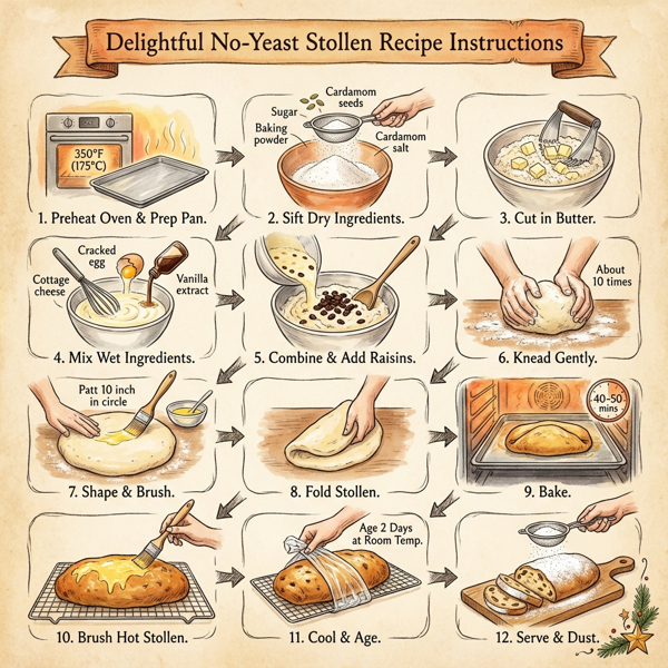 Delightful No-Yeast Stollen instructions