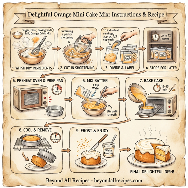 Delightful Orange Mini Cake Mix instructions
