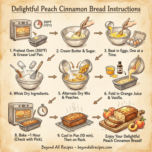 Delightful Peach Cinnamon Bread instructions