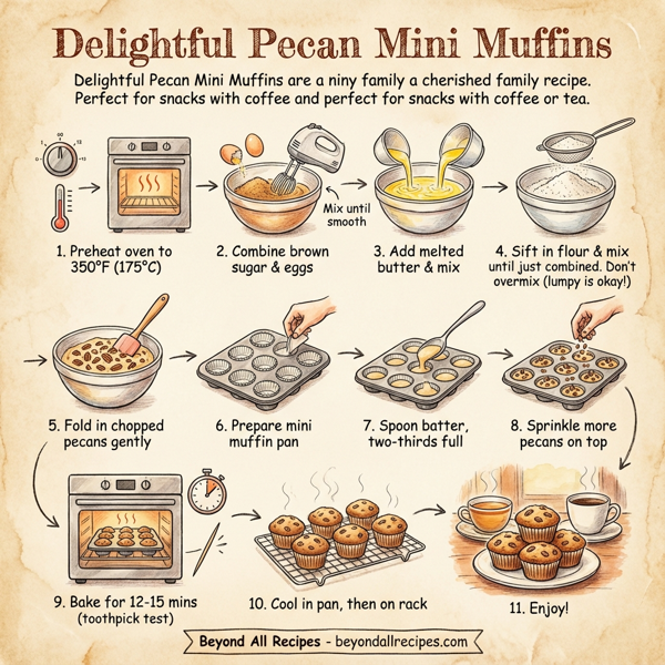 Delightful Pecan Mini Muffins instructions