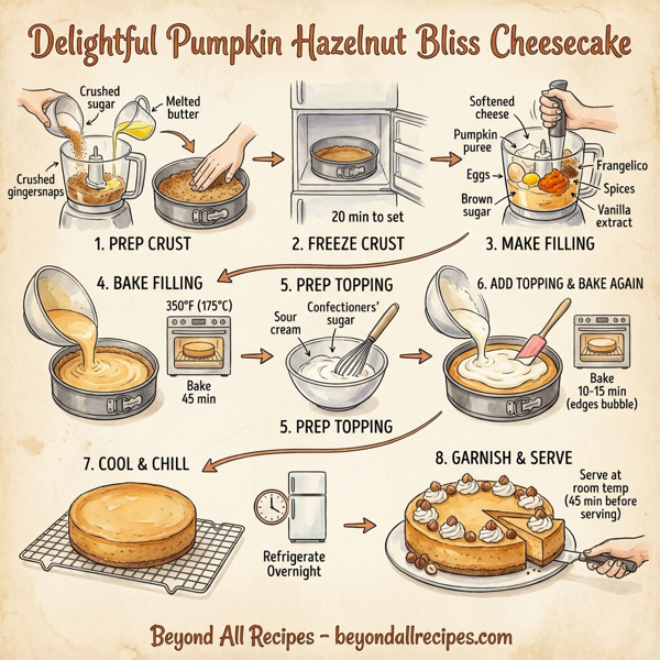 Delightful Pumpkin Hazelnut Bliss Cheesecake instructions