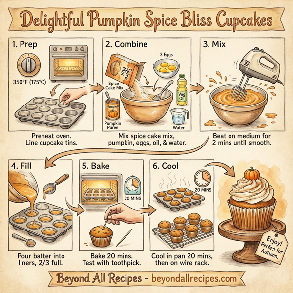 Delightful Pumpkin Spice Bliss Cupcakes instructions