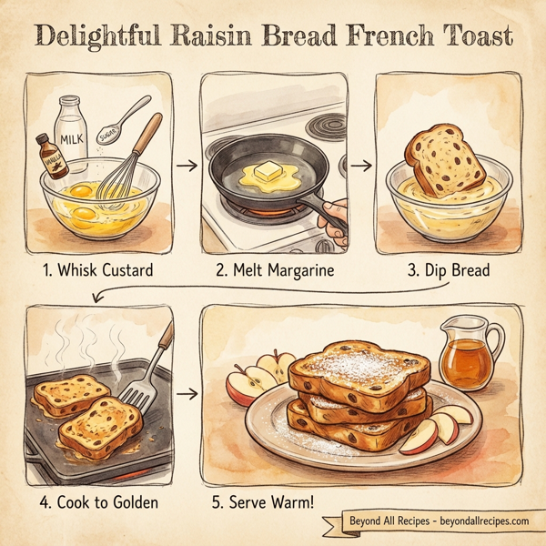 Delightful Raisin Bread French Toast instructions